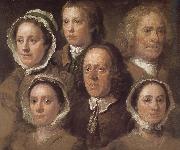 William Hogarth Hogarth s six servants oil on canvas